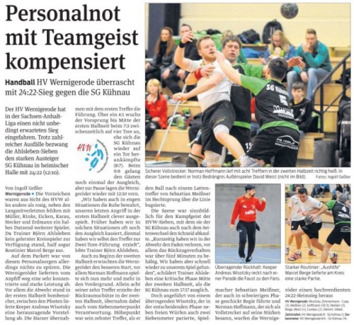 Spielbericht zum Sieg gegen Kühnau